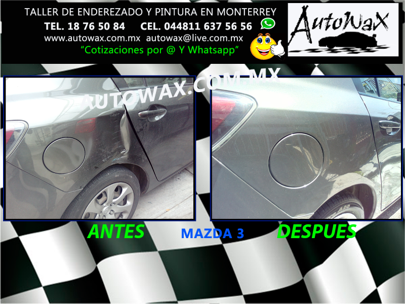 AUTOWAX REPARACION SIN PINTAR EN MONTERREY